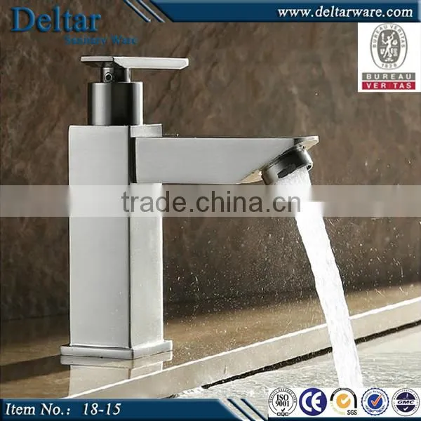 chromed plated waterfall basin mixer, single lever basin tap, copper material tap