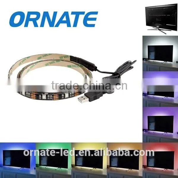 5v White/rgb/red/blue/green USB LED STRIP Lighting Kit 90cm -TV/ PC, Background light