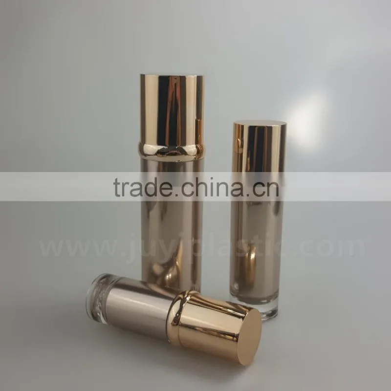 Round Cosmetic Acrylic Bottle, Acrylic Lotion Bottle With Pump