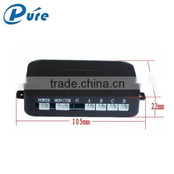 Rainbow LED Display Parking Sensor System with 4 Sensors and Hunman Voice Alarm