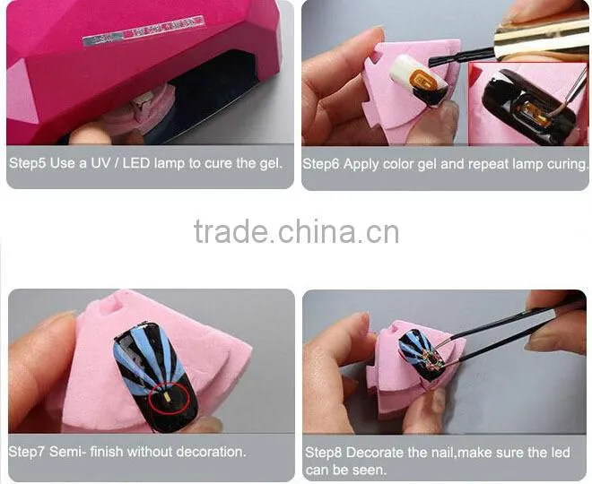 Fashional Chip Automatic LED NFC Nail sticker