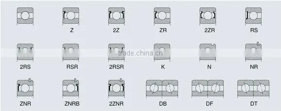 Cheap double seal deep groove ball bearing 6308 used in chery car parts