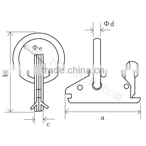 E Fitting with O Ring for E Track