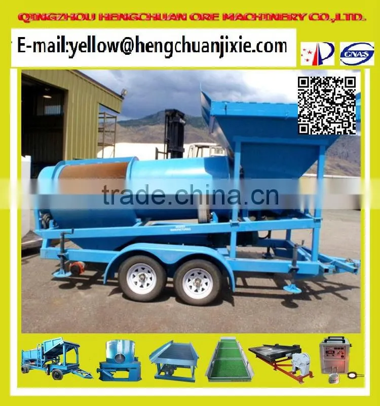 Mobile Gold Mining Trommel Machine for Sale