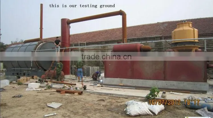 DAYI New Design waste tire, rubber, plastic old waste tire pyrolysis equipment with CE,ISO,BV,TUV low invest High profitable