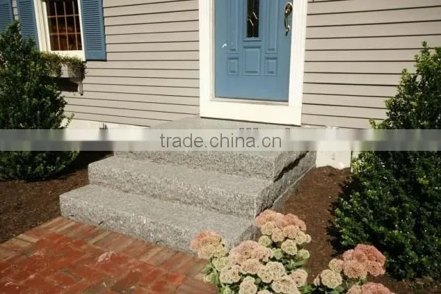 G603 grey outdoor stone steps risers granite stairs