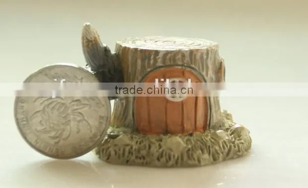 Zakka grocery stump small house ornaments micro landscape background props