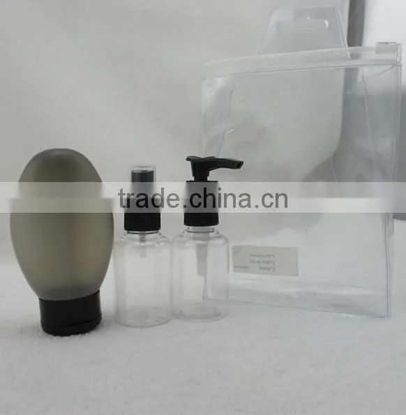 now product cheap high quality travel bottle set empty travel bottle kit