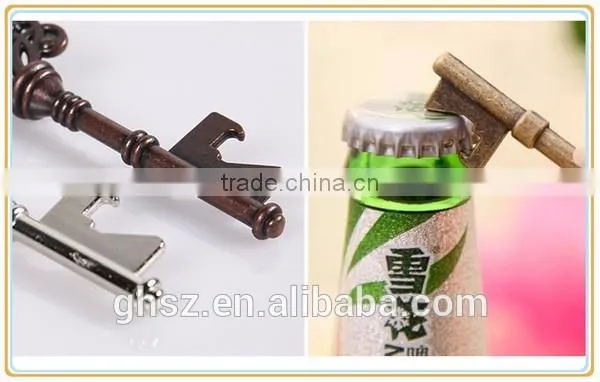 Custom creative promotional items vintage metal key bottle opener manufacturer