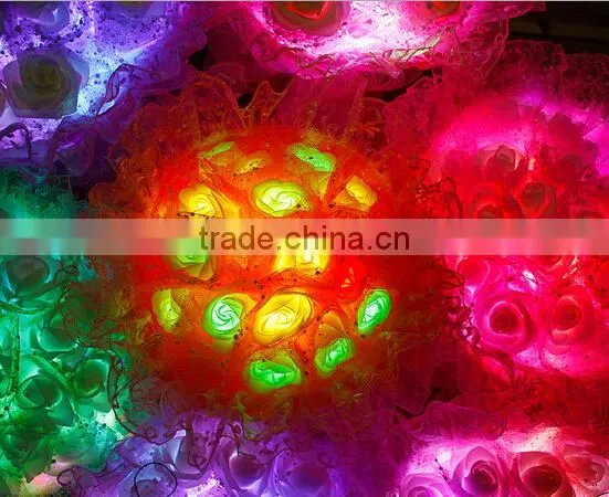 45cm Artificial Satin Rose Flower