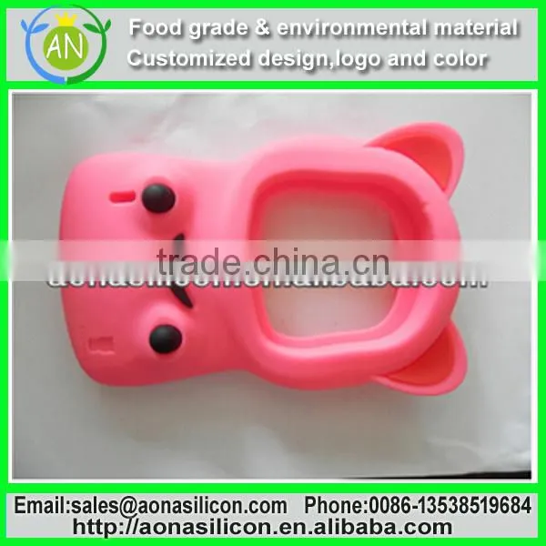 Cute animal design 3D silicone phone case
