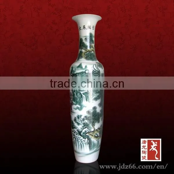 Hot selling 180cm tall porcelain ceramic large floor vase