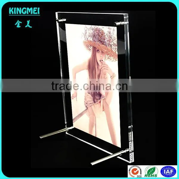 New Design Acrylic Photo Frame Penguin Shape Plastic Photo Frame