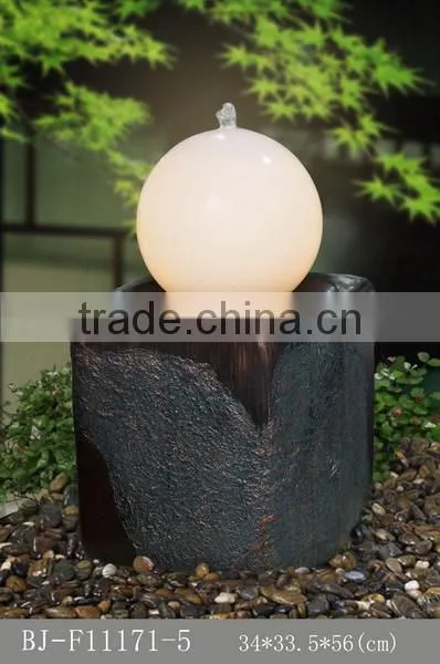 Decorative resin outdoor water fountains and artificial waterfalls
