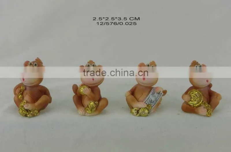 2016 Polyresin Decoration symbol monkey For Russian New Year