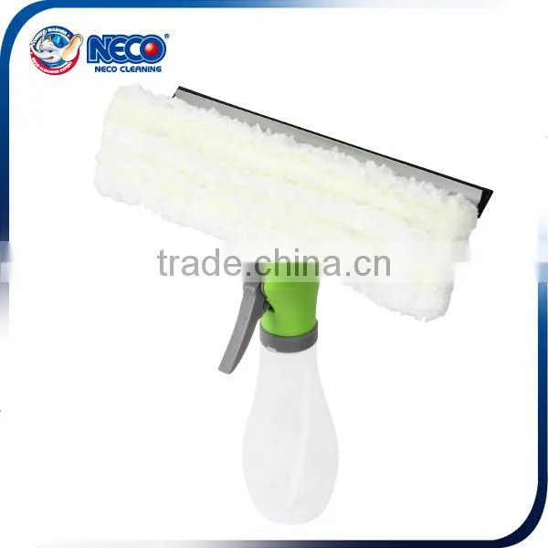 New spray window squeegee with Microfiber Cleaner