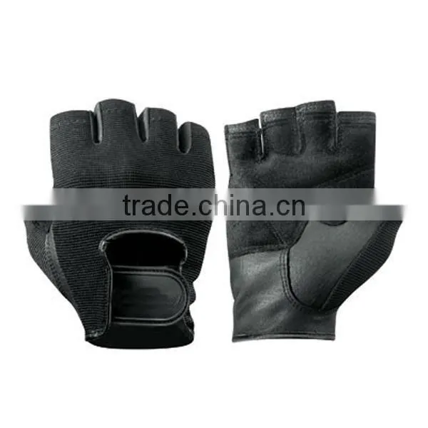 Pro fit fingerless workout gym fitness weight gloves for weight lifting