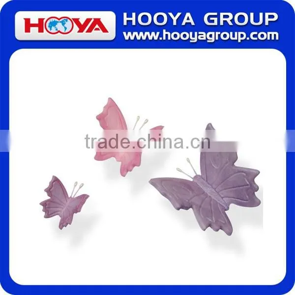 3 Pcs Veined Butterfly Cake Mold Sugarcraft Fondant Cookie Plunger Cutters Decorating Kit