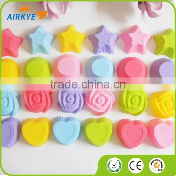 Silicone Cupcake Cake Chocolate Muffin Baking Maker Mould Mold Tool Stylish