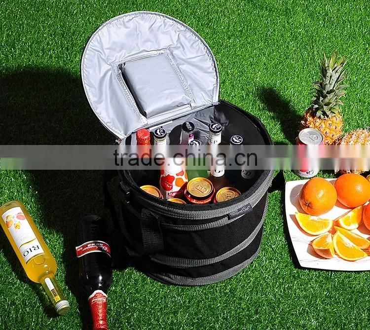 cooler bag/ collapsible round cooler bag/ car cooler bag 12v