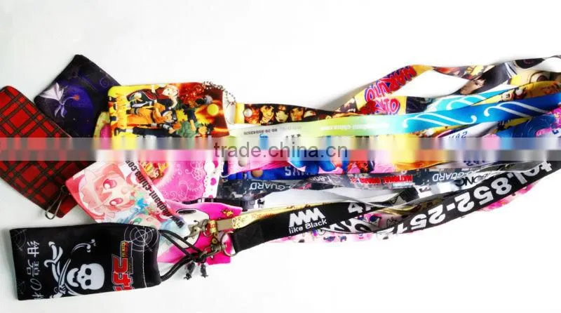 Sublimation custom printed wrist lanyard