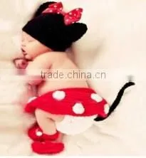 Newborn photography props/crochet baby outfit/hand made knitted pattern baby photography props