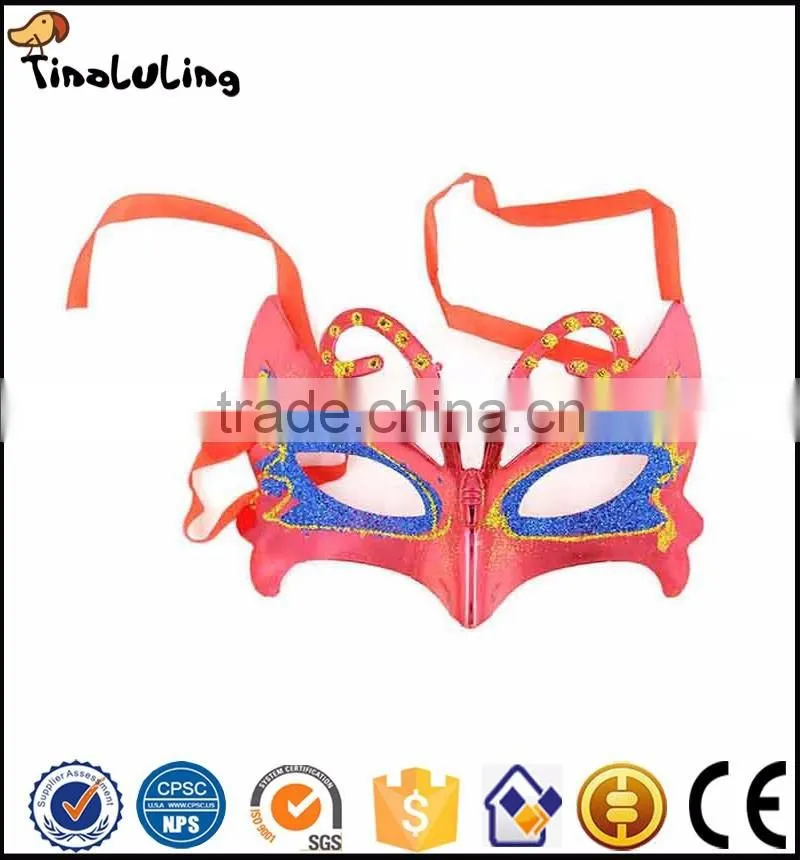 colorful Masquerade Sexy Fox Eye Mask With Butterfly
