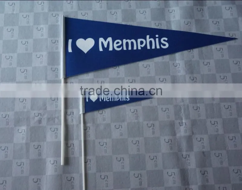 high quality design polyester hand flag