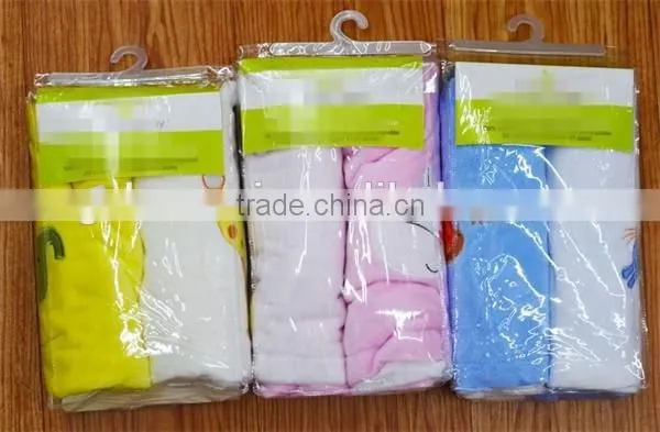 Plain Animal Embroidered Double Color block baby soft thick fleece blanket