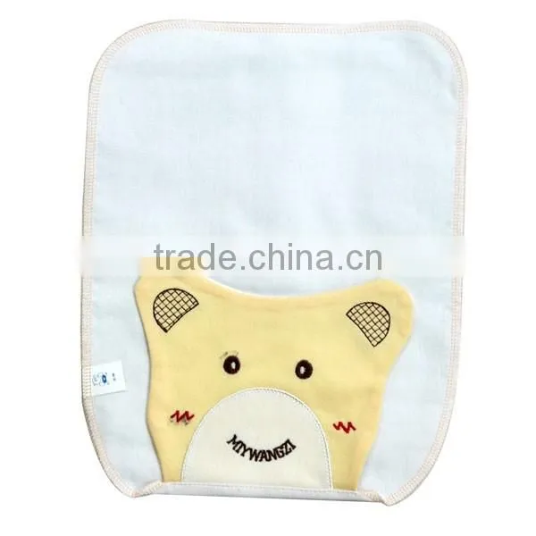 wholesale Lovely baby sweat-absordent towel 100% cotton