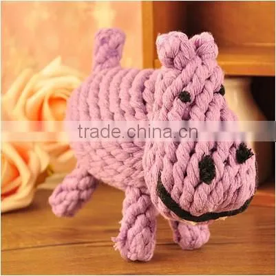 Manufacture directly Custom Cleaning teeth Cotton rope big size toy for dog