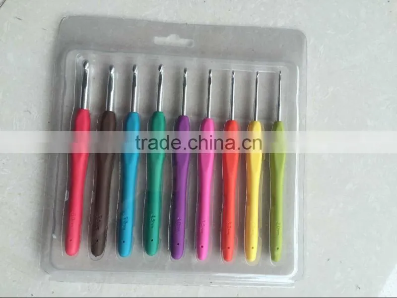 custom bamboo wooden crochet hook set for knitting
