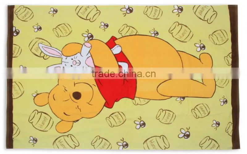 100% cotton printed towel blanket