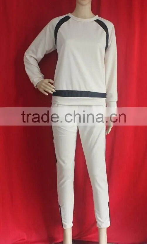 factory price custom women slim fit tracksuit latest cotton design tracksuit sportwear