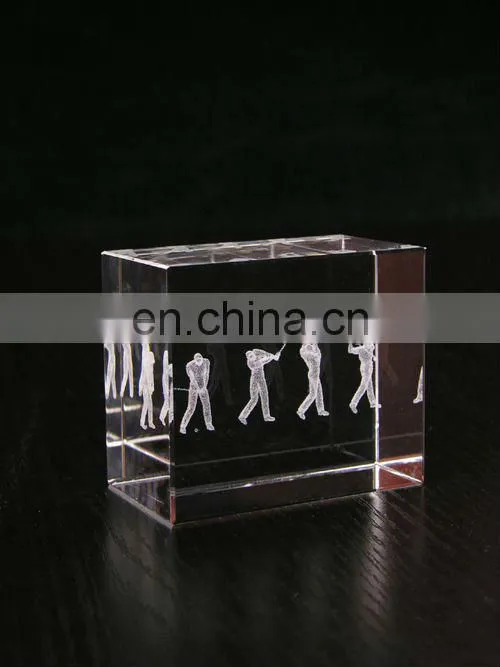 2013 crystal golf trophy award cup made in China