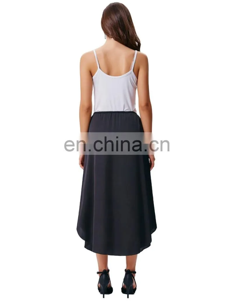 Kate Kasin Women's 35" Comfortable Satin Waist Slip Half Slip Undergarment KK000264-1