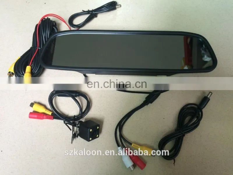 4.3" car rear view mirror monitor with reversing camera