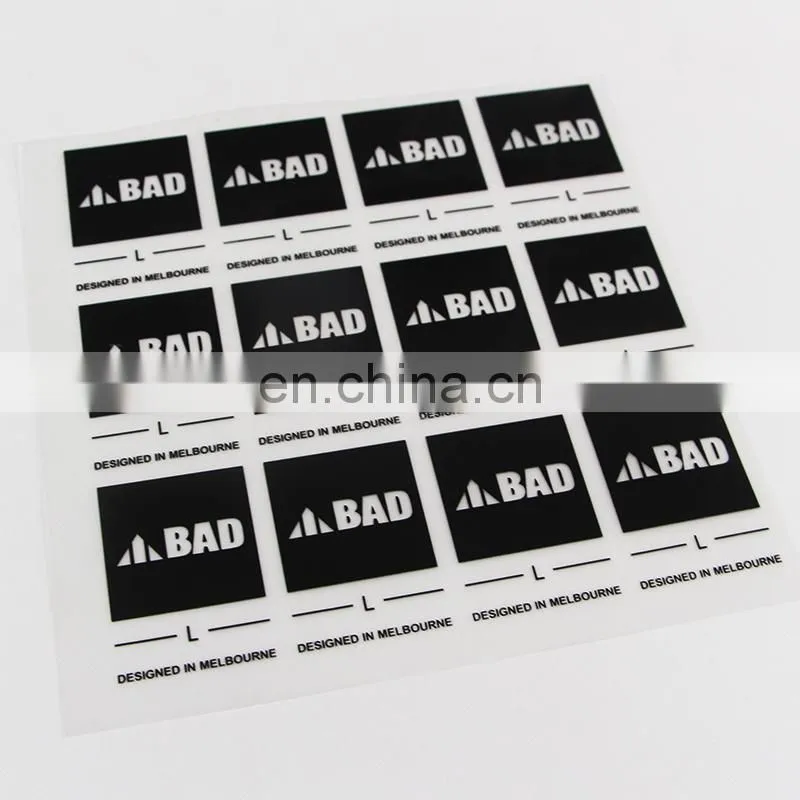 wholesale custom wash care labels for t shirts