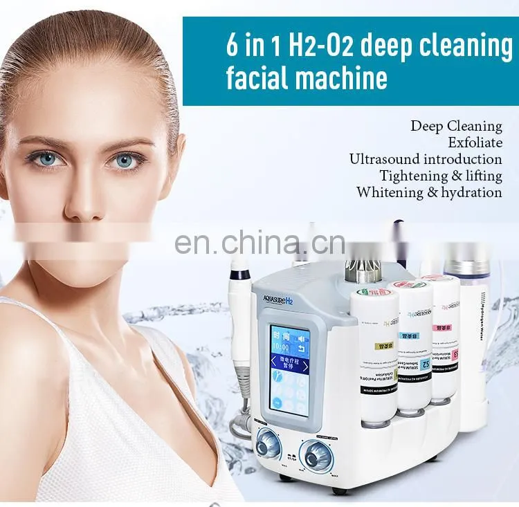 2019 Trending New Style aqua peel machine with 6 handles / Deep cleaning hydra dermabrasion /hydra dermabrasion machine