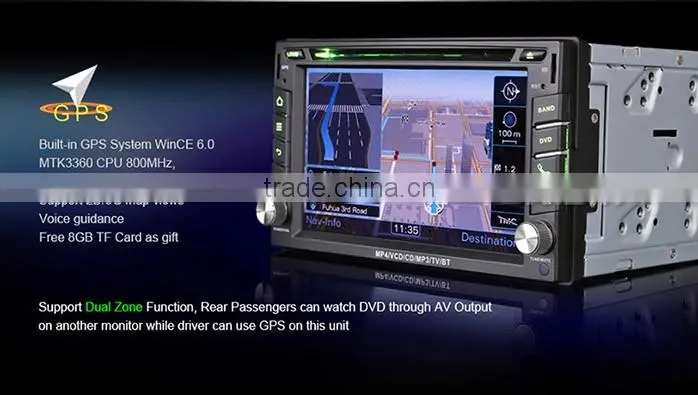 Erisin ES7610M 6.2" 2 Din Autoradio DVD GPS with SWC Bluetooth