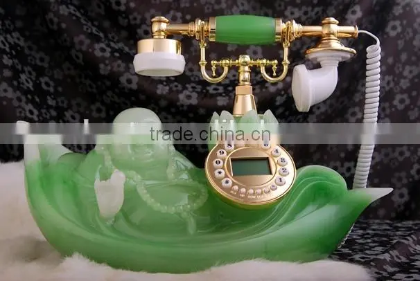 European style rotary dial vintage telephones