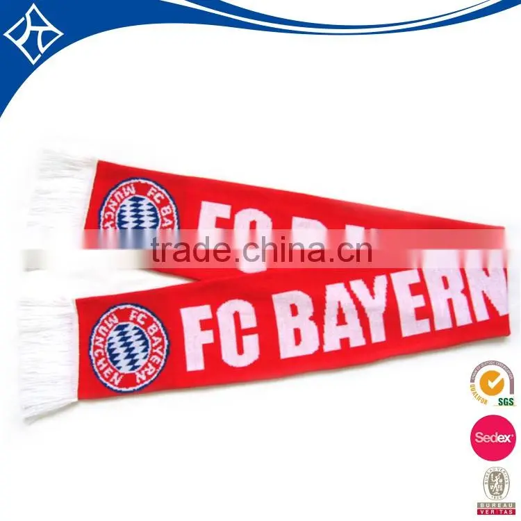 custom cheap design logo print cotton soccer scarf wholesale china