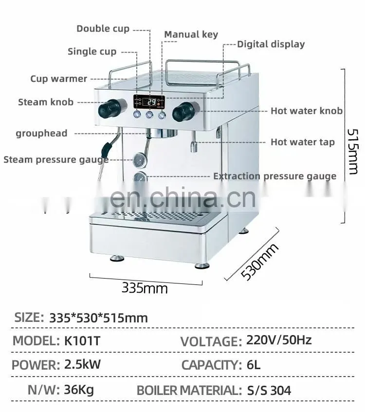 Semi-Automatic Commercial espresso coffee machine
