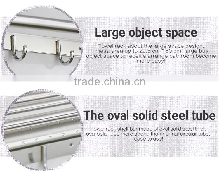 Wesda good quality Bathroom Towel rack With Hooks134