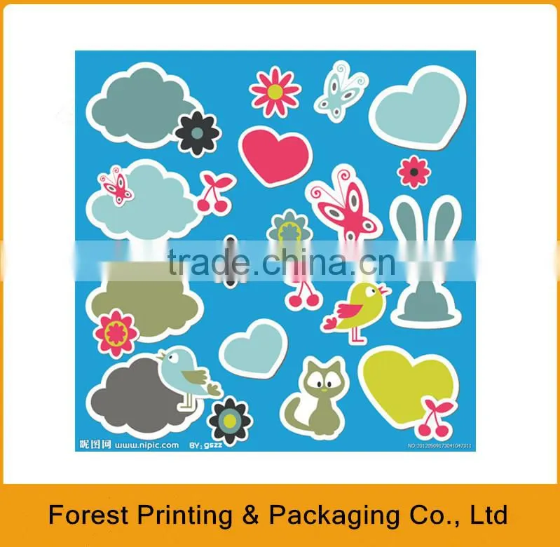 Fashion sticker printing,cartoon sticker label
