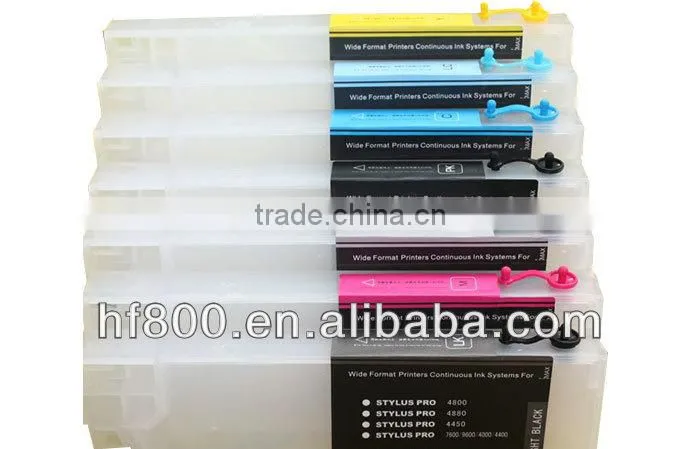 Inkjet printer refill cartridge for epson 4800/4880/4000 /4400/4450/7600/9600