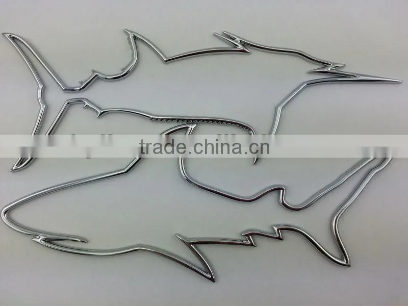stock car fish decoration car sticker and emblem