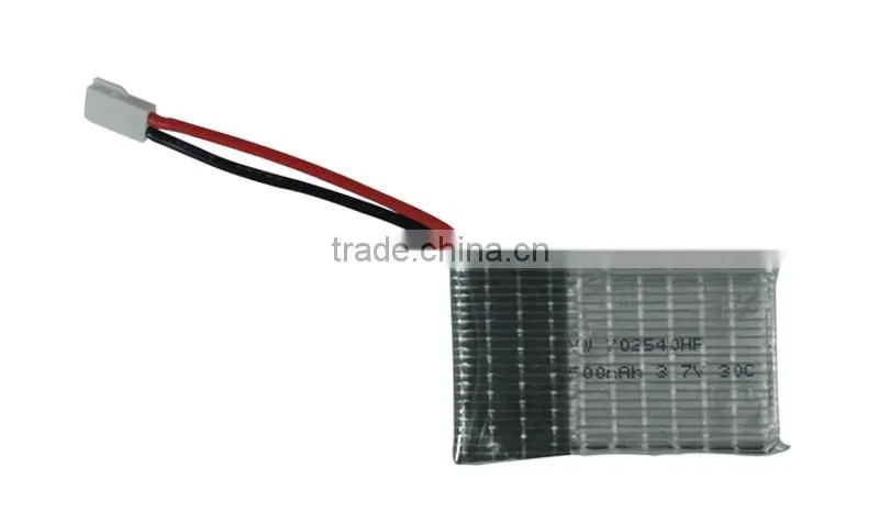 small lipo battery 500mah 3.7v rc helicopter battery with long cycle life