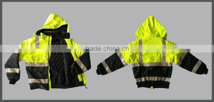 high quality reflective strip safety jacket