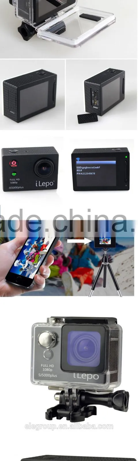 2.0 inch LCD screen hd 1080p waterproof outdoor SJ5000plus digital camera wifi sports cameras
